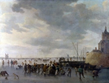 212/goyen, jan van - a scene on the ice near dordrecht
